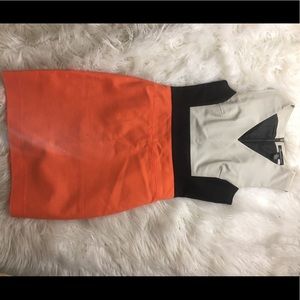 Color Block Work Dress